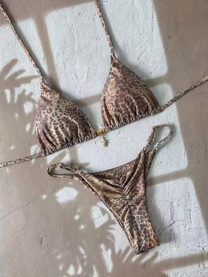 Azurea Pattern Triangle Bikini – Summer Essential